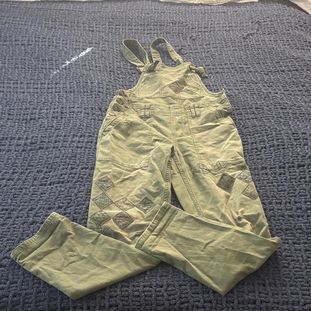 Pilcro Olive Green Women Jeans Overalls